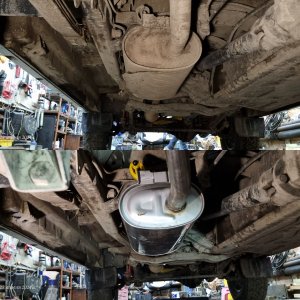 Замена глушителя УАЗ Патриот с АКПП.