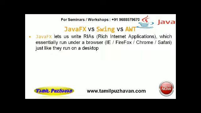 Java Tutorial in Tamil-44:JavaFx Intriduction смотреть онлайн