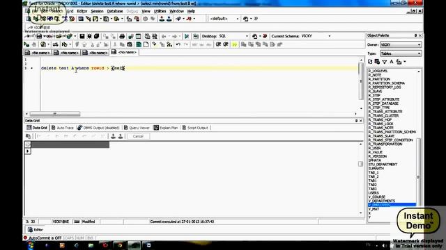 How to Remove duplicates from Table using SQL query(Oracle) (rowid) смотреть онлайн