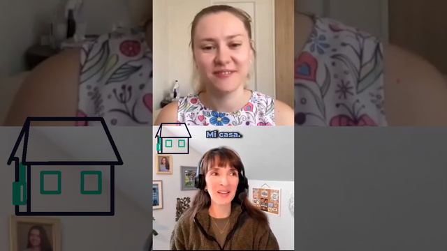 1 Month of Spanish: Jennifer Practices with Aliona! смотреть онлайн