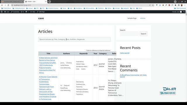 Cave Invertebrates | Wordpress Plugin | Vue.js | Vuetify смотреть онлайн