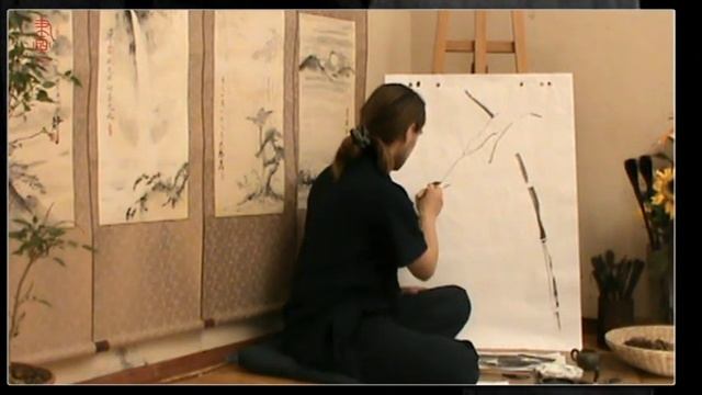 Обучение китайской живописи бамбука Часть 14.1 Бамбук под снегом смотреть онлайн