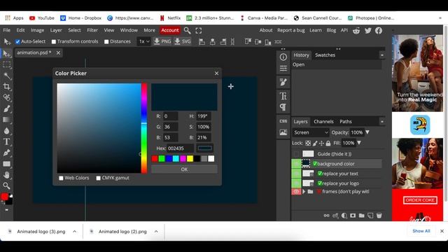 How to create animated logo using Canva and Photopea - in 5 minutes смотреть онлайн