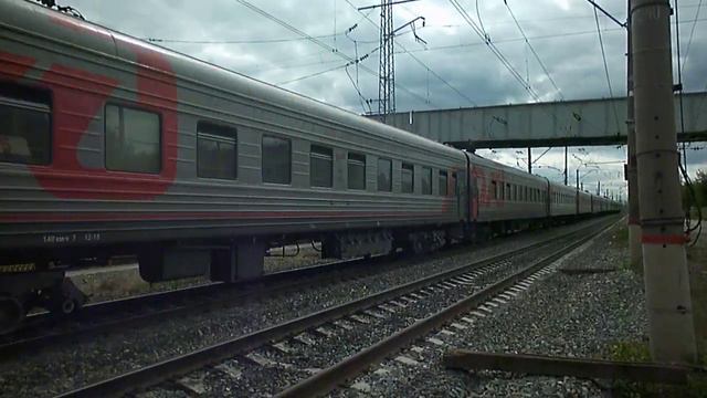 Электровоз ЭП2К-031 с поездом №148Ж Астрахань — Нижневартовск смотреть онлайн