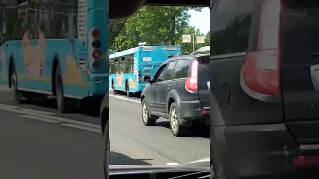 Автобус ЛиАЗ 5292 и ЛиАЗ 5292.67 с рекламной обклейкой к чемпионату по футболу "EVRO2020". смотреть онлайн