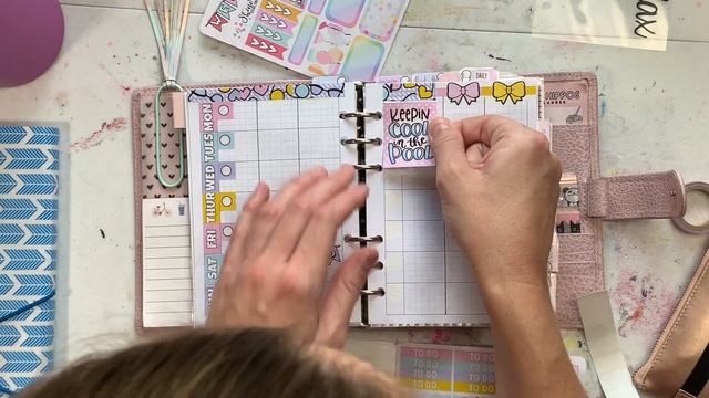 Weekly Planning in VanDerSpek Personal Wide Rings | Shine Sticker Studio Kit + Peanuts Planner Co. смотреть онлайн