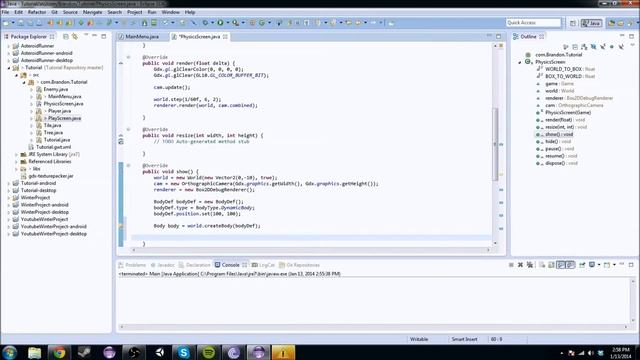 Android Game Development in Java - Part 14: Introduction to Box2D смотреть онлайн