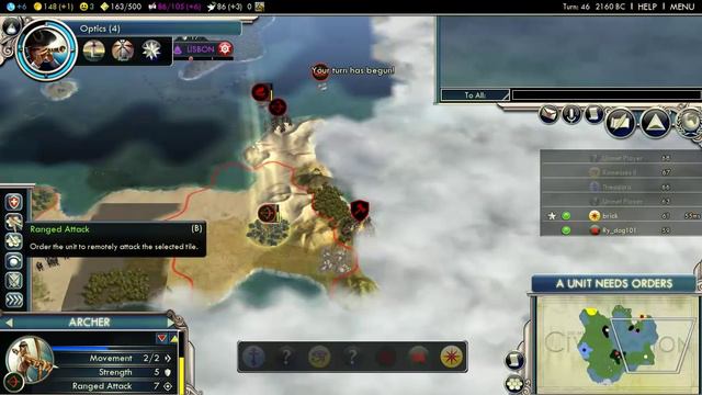 Civilization V: Gods and Kings w/ Brick Episode 3 смотреть онлайн
