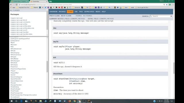 Minecraft Custom NPCs How to read Scripting API смотреть онлайн