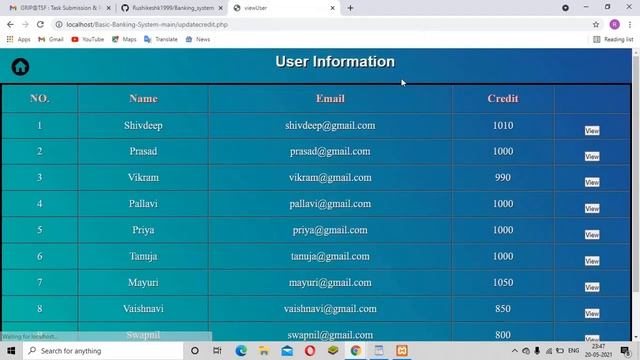Basic Banking System Task 1 смотреть онлайн