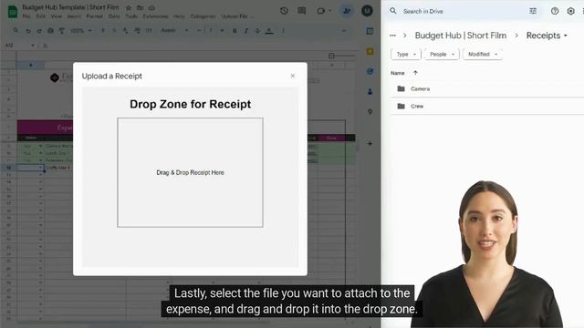 Connect Google Sheets to Google Drive: File Manager Drag & Drop Demo смотреть онлайн