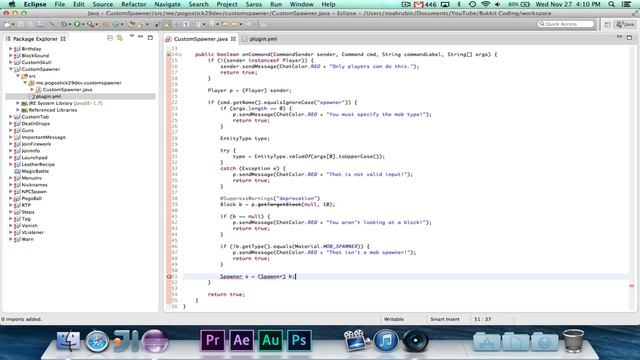 Bukkit Coding ~ Episode 55: Spawners
