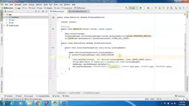 Broadcast Receiver tutorial in android || Part 22(2) in Hindi смотреть онлайн