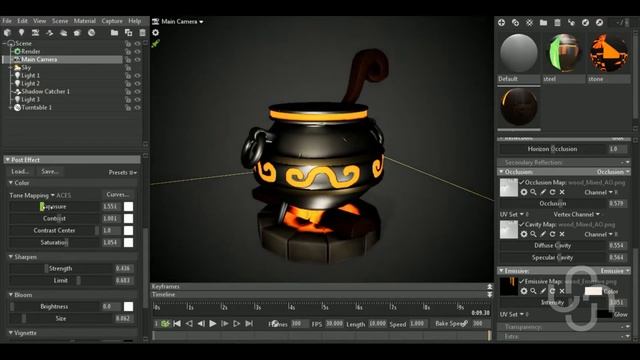 How To Enable Emissive In Marmoset Toolbag