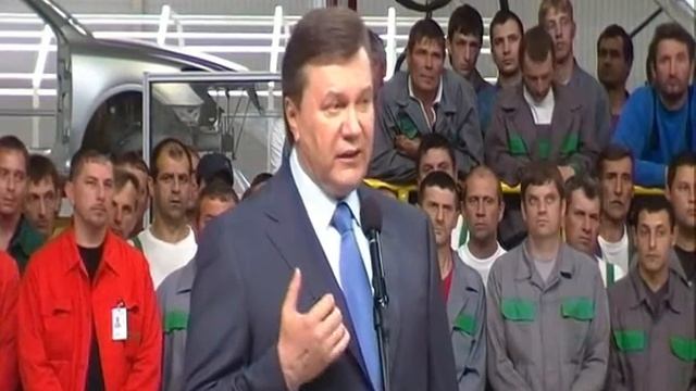 Визит В. Януковича на Еврокар