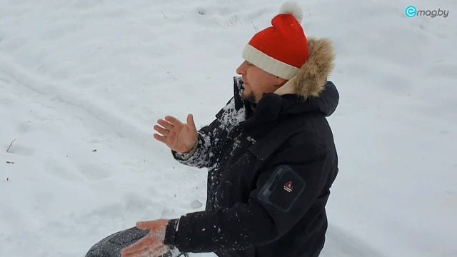 Заедет ли моноколесо и электросамокат на летних резинах в гору зимой по снегу?