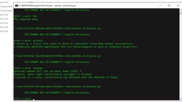 Dictionary App using Python coding | Command Line Interface смотреть онлайн