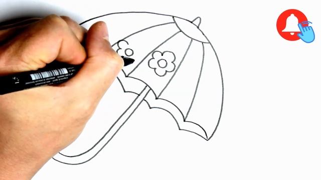 Как нарисовать ЗОНТИК / Мультик Раскраска Детям ЗОНТ / Раскраски малышам / How to draw an umbrella смотреть онлайн