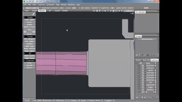 Retopologise a games prop in 3D-Coat смотреть онлайн