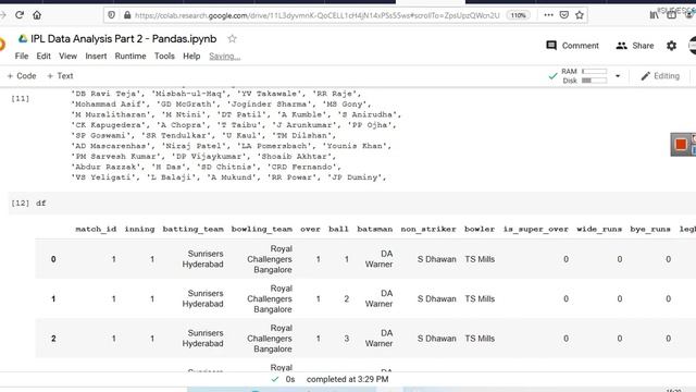 Data Analytics on IPL Data using Python Pandas Part 2 - Runs Scored and Strike Rate of Any Batsman смотреть онлайн