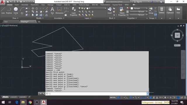 AUTOCAD 3-DARS. DASTURDA HARAKATLANISH, KOMMANDALAR PANELI VA UCS ICON смотреть онлайн