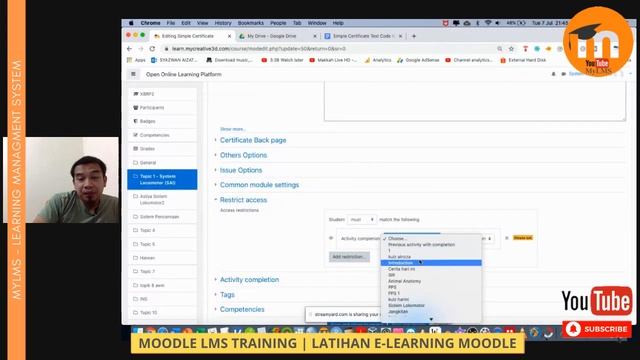 Generate custom certificate via #moodle with QR code complete a course or activities | simple cert смотреть онлайн