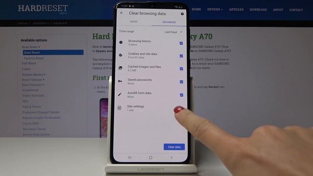 How to Wipe Browser Data in Samsung Galaxy A70 - Delete Browser History смотреть онлайн