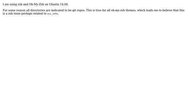 All directories wrongly identified as git repos in zsh смотреть онлайн