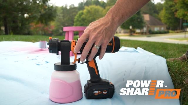 Worx® Nitro™ 20V Paint Sprayer смотреть онлайн