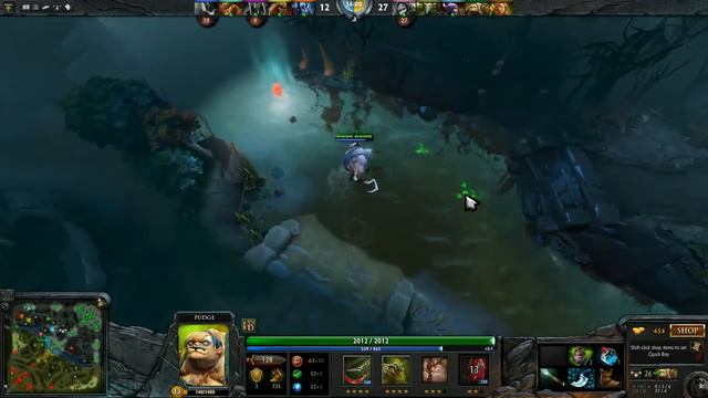 Dendi Pudge In Dota 2   Денди играет на Pudge