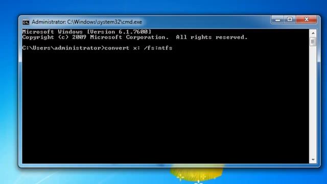 Convert A Fat32 File System To An NTFS File System - Windows 7