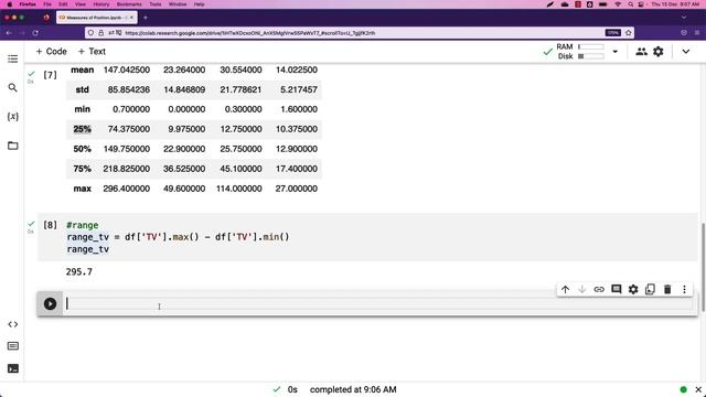 Video 13 : Measures of Position – Percentile Quartile Z Score - Python Hands On смотреть онлайн