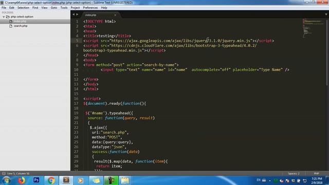 Creating Autocomplete or Search Suggestion Functionality with PHP. смотреть онлайн