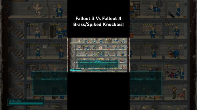 Fallout 3 Vs Fallout 4 Brass/Spiked Knuckles! смотреть онлайн