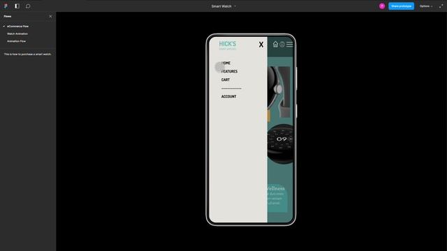 Figma Prototype of Smart Watch Mobile View смотреть онлайн