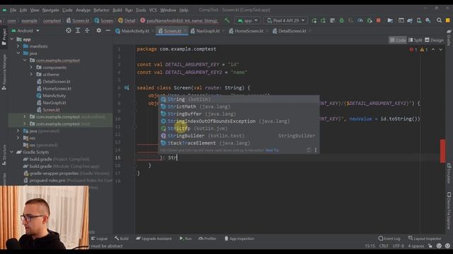 Send Arguments between Screens | Navigation in Jetpack Compose смотреть онлайн