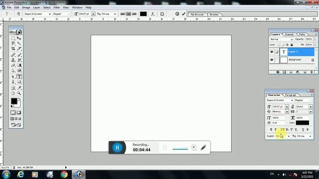 Photoshop 7 Text Tool Lesson смотреть онлайн
