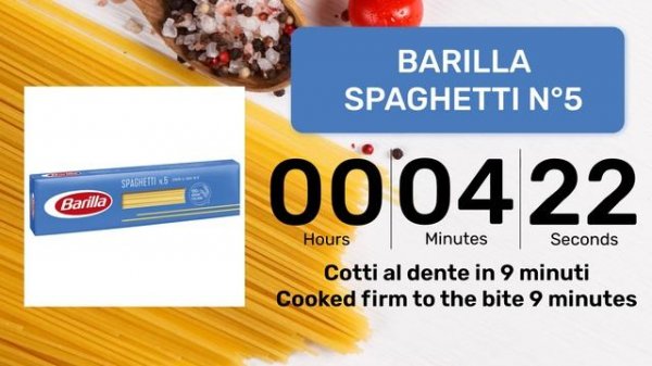 Barilla Spaghetti n°5 9 minuti / 9 minutes
