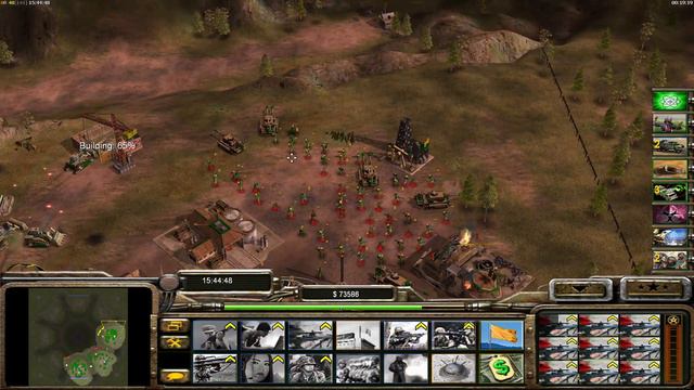 Generals Zero Hour Project Raptor v10 Alpha v0.3 Toxin vs 7 infantry without superweapons. смотреть онлайн