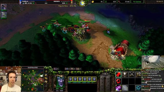 Rushing Metamorphosis on DH in REIGN OF CHAOS! - WC3 - Grubby смотреть онлайн
