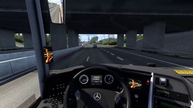 Mercedes-Benz Travego 2023 in ETS21.46 Euro Truck Simulator 2 - Steering Wheel Gameplay