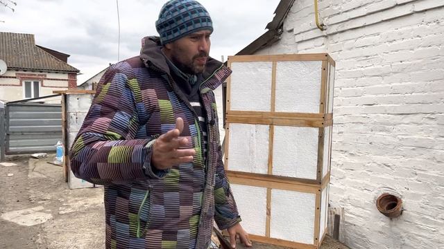 Каркасный улей с пенопласта и дерева, Как сделать улей смотреть онлайн