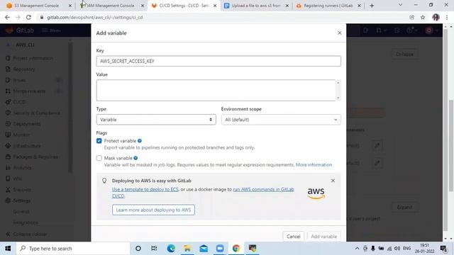 18:Upload file to AWS S3 Bucket using GitLab CI/CD | Upload file to AWS S3 with GitLab CI CD смотреть онлайн