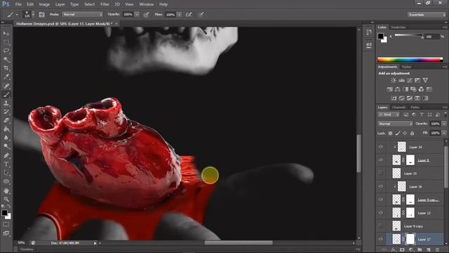 Halloween T-shirt Designs in Photoshop смотреть онлайн