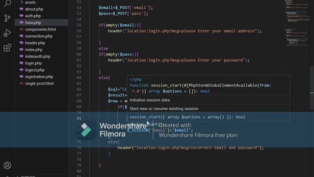 Login & Logout in PHP With Session and MySQL with validation смотреть онлайн