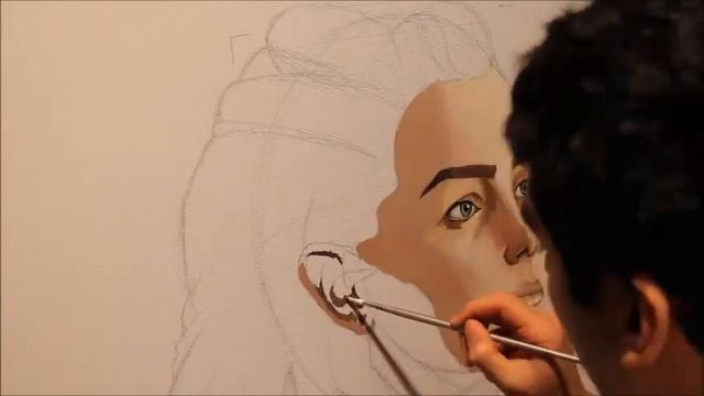 Painting Aloy from Horizon: Zero Dawn смотреть онлайн