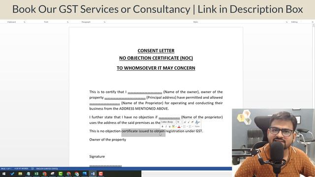 Consent Letter For GST Registration on Stamp Paper | Consent Letter Format for GST | NOC Letter GST смотреть онлайн