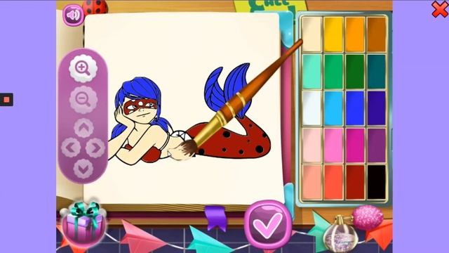 Coloring Lady Bag Coloring book Online game Раскраска Леди Баг #ladybag#coloring#ледибаг смотреть онлайн