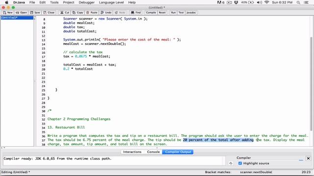 2.13. Restaurant Bill - Java - ❤️ SOLUTIONS MOVED TO DISCORD ❤️ смотреть онлайн