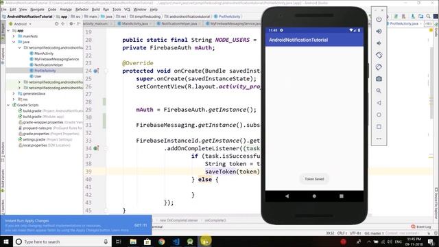 #7 Android Notification Tutorial - Subscribing to Topic смотреть онлайн